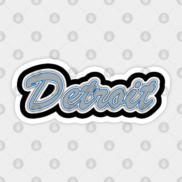 Football Fan of Detroit Sticker by gkillerb